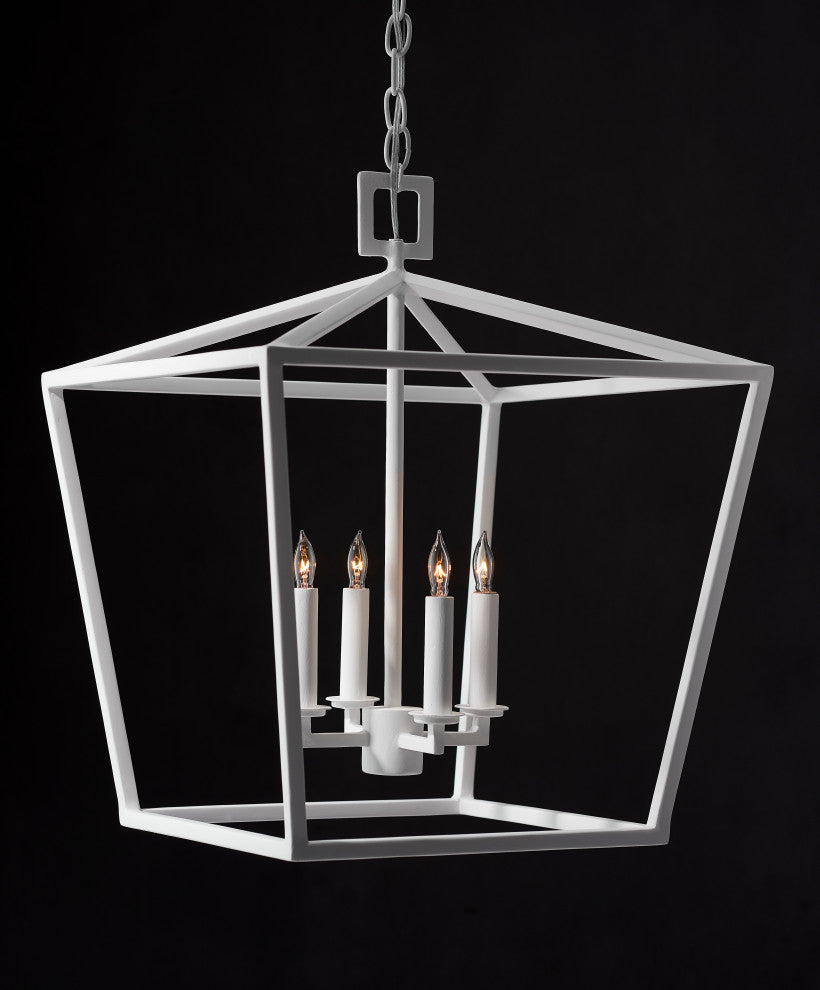 Denison Medium White Lantern