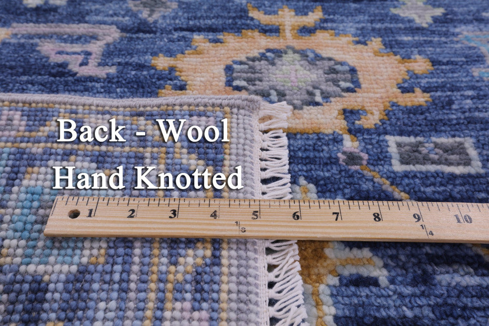 Runner Turkish Oushak Handmade Wool Rug 4' 0" X 10' 2" - Q13467