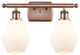 Innovations 516-2W-AC-G651-6 2-Light Bath Vanity Light, Antique Copper
