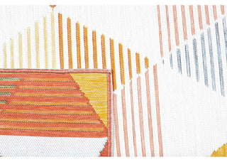 Plaza Triangles Reversible Indoor/ Outdoor Area Rug, Multi, 5'3"x7'3"