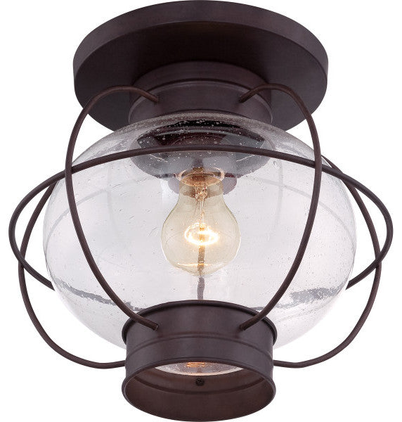 Quoizel COR1611K One Light Outdoor Flush Mount Cooper Mystic Black