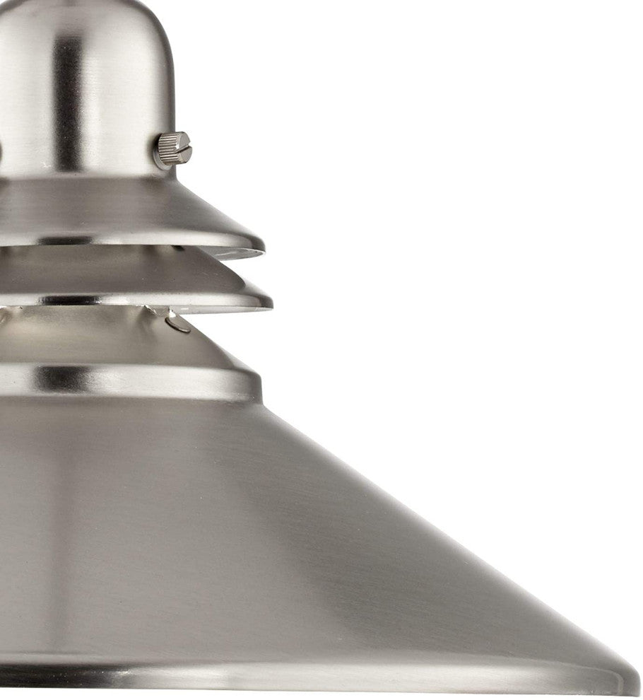 Contemporary Kitchen Pendant Light in Brushed Nickel, Elegant 1-Light Design