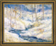 John Twachtman Snow SceneFramed Premium Canvas Print, 16"x20"