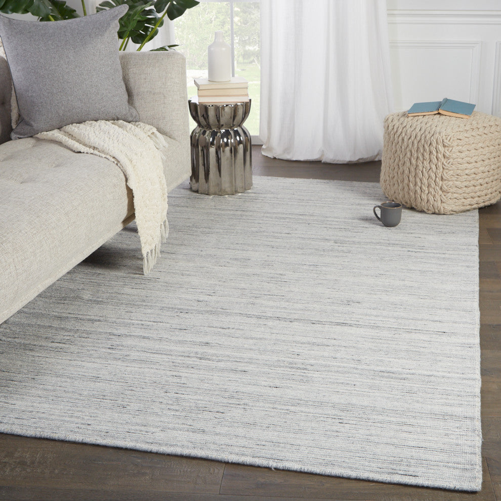 Jaipur Living Danan Handmade Indoor/ Outdoor Solid Gray Rug, 3'x10'