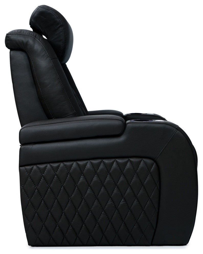 Seatcraft Virtuoso Home Theater Seating, Black, Row of 2