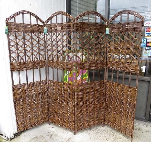 Willow Screen, 4 Panel Divider, 72" W x 60"H