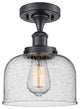 Innovations Lighting 916-1C-BK-G74-L-LED X-Large Bell 1 Light Semi-Flush Mount