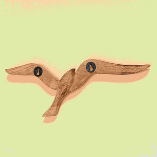 2 Piece Americana Flying Sea Gulls Wall Sculptures