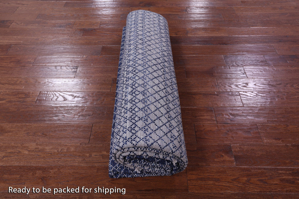 8' 1" X 10' 4" Savannah Grass Hand Knotted Wool Rug - Q13256