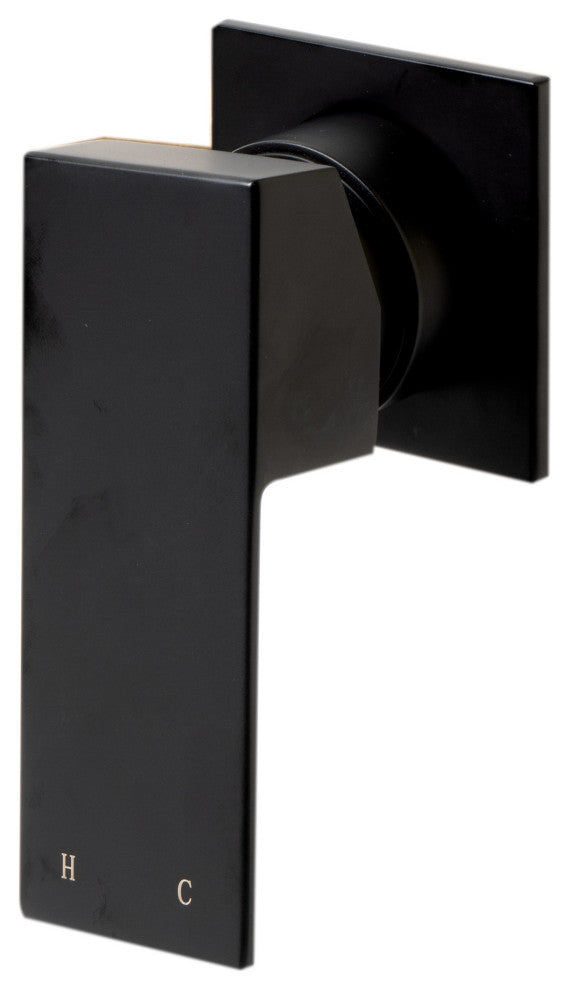 Black Matte Single Lever Wallmount Bathroom Faucet