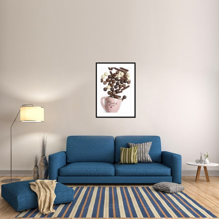 "I Am A Chocolate Lover" Framed Digital Print by Sarah Saratonina, 32x44"