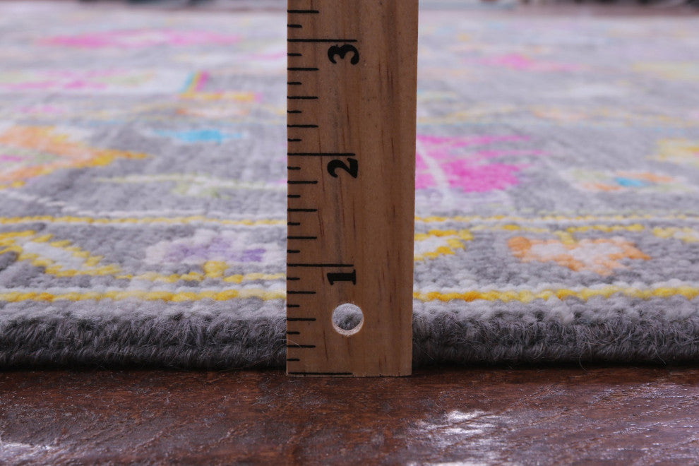 8' 11" X 12' 2" Hand Knotted Turkish Oushak Wool Rug - Q15585