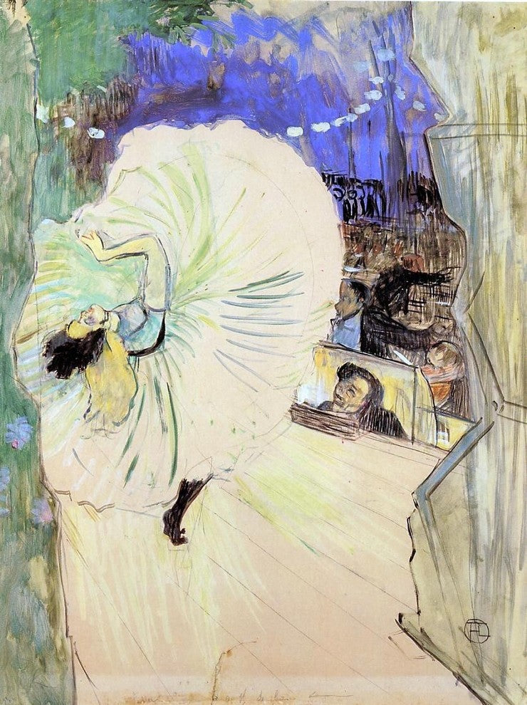 Henri De Toulouse-Lautrec The Cartwheel, 21"x28" Gallery Wrapped Canvas Print