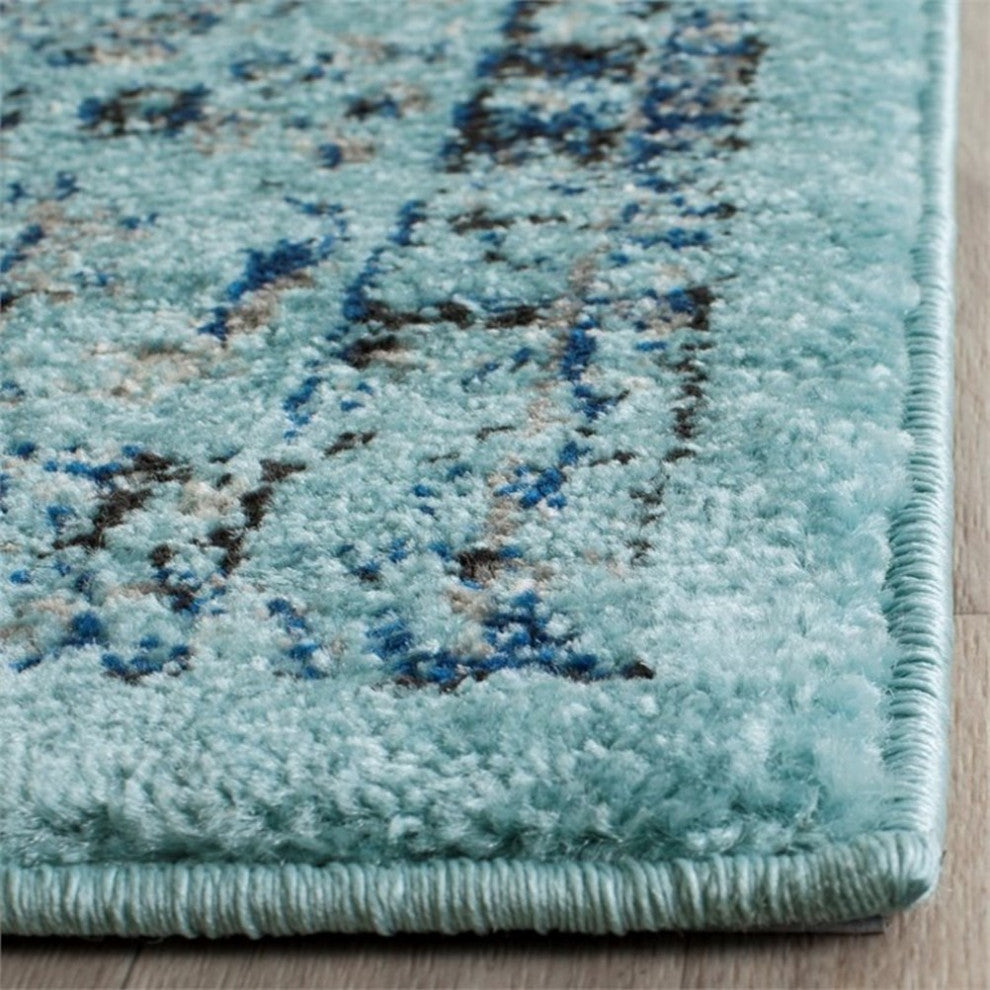 Safavieh Evoke 8' X 10' Power Loomed Rug in Light Blue and Light Blue