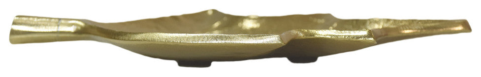 Handmade Decorative Aluminium Tray, Gold Color Coated