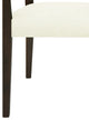 GDF Studio Modern Rattan Backrest Dining Chairs, Set of 2, Dark Brown/Beige