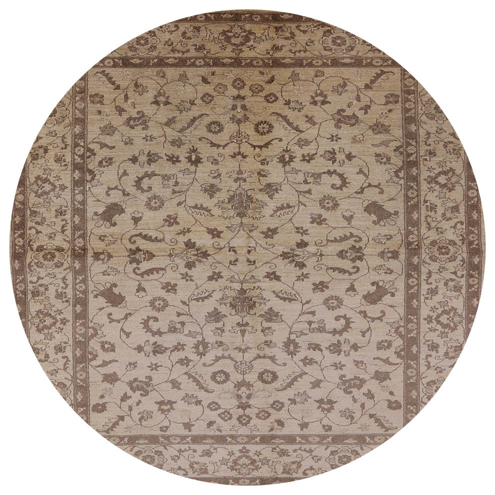 Ahgly Company Indoor Round Mid-Century Modern Area Rugs, 8' Round