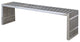 Modern Contemporary Living Room Metal Benches Set of 2 Silver