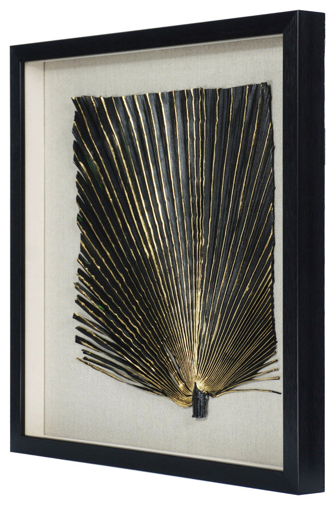 2-Tone Banana Leaf Shadow Box Wall DÃ©cor