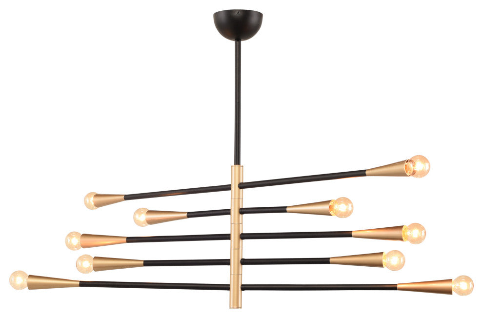 Orion 5 Black Metal Pendant Lighting