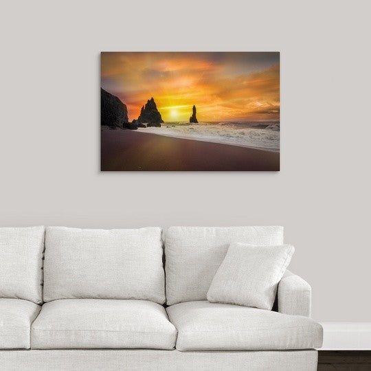 "The Golden Sunlight" Wrapped Canvas Art Print, 36"x24"x1.5"