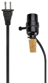 21019, Make-A-Wine Bottle Lamp Kit, Black, Single Listing