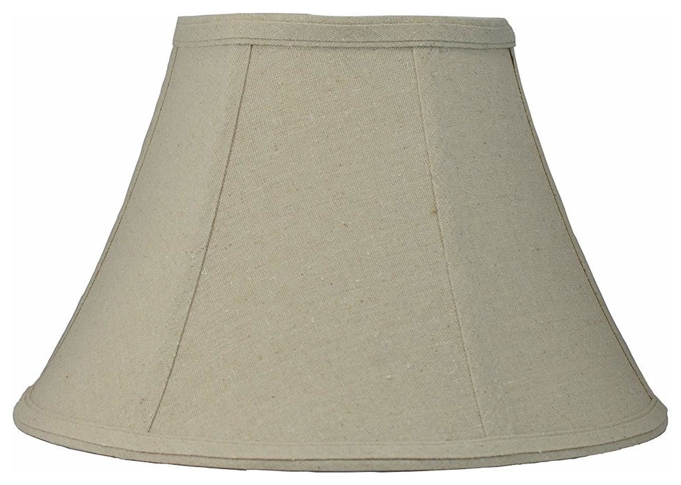 Bell Lamp Shade, Natural Linen, 16"