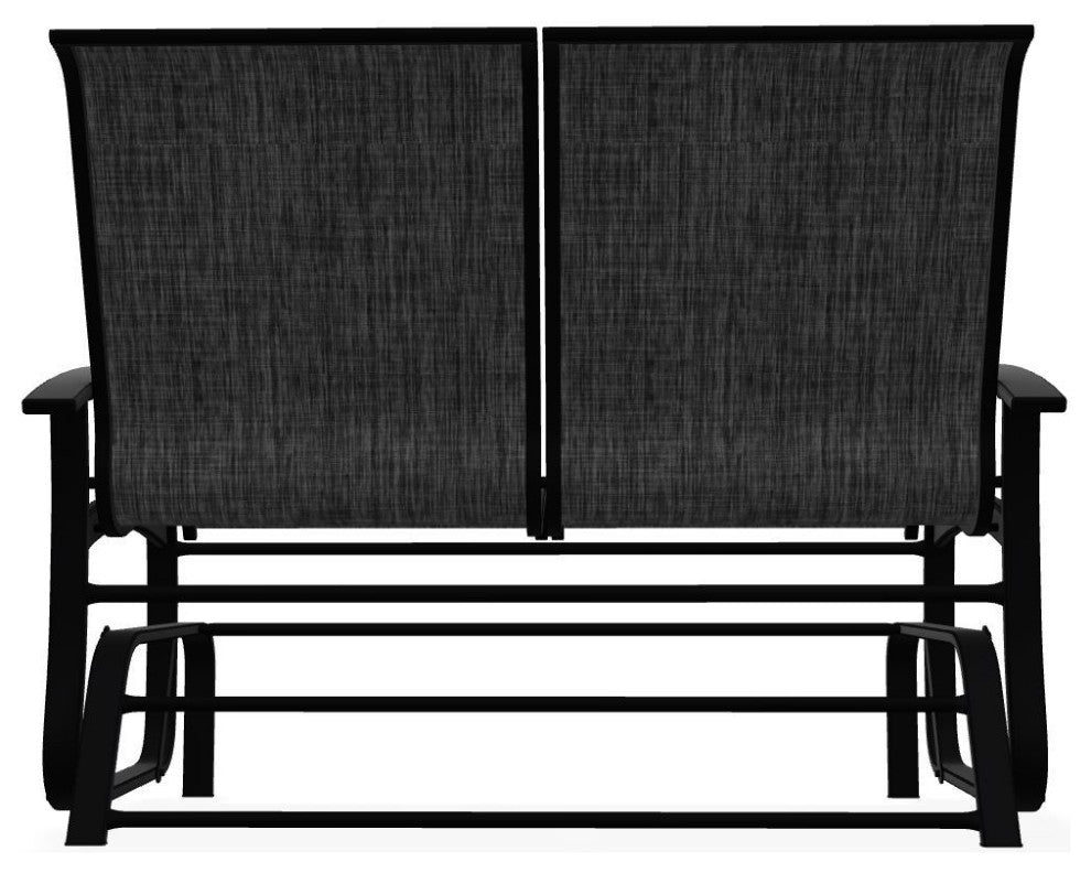 Belle Isle Sling 2-Seat Glider, Augustine Shadow/Black