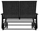 Belle Isle Sling 2-Seat Glider, Augustine Shadow/Black