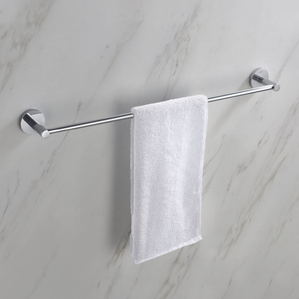 Circular 24" Bathroom Towel Bar KBA1404, Chrome