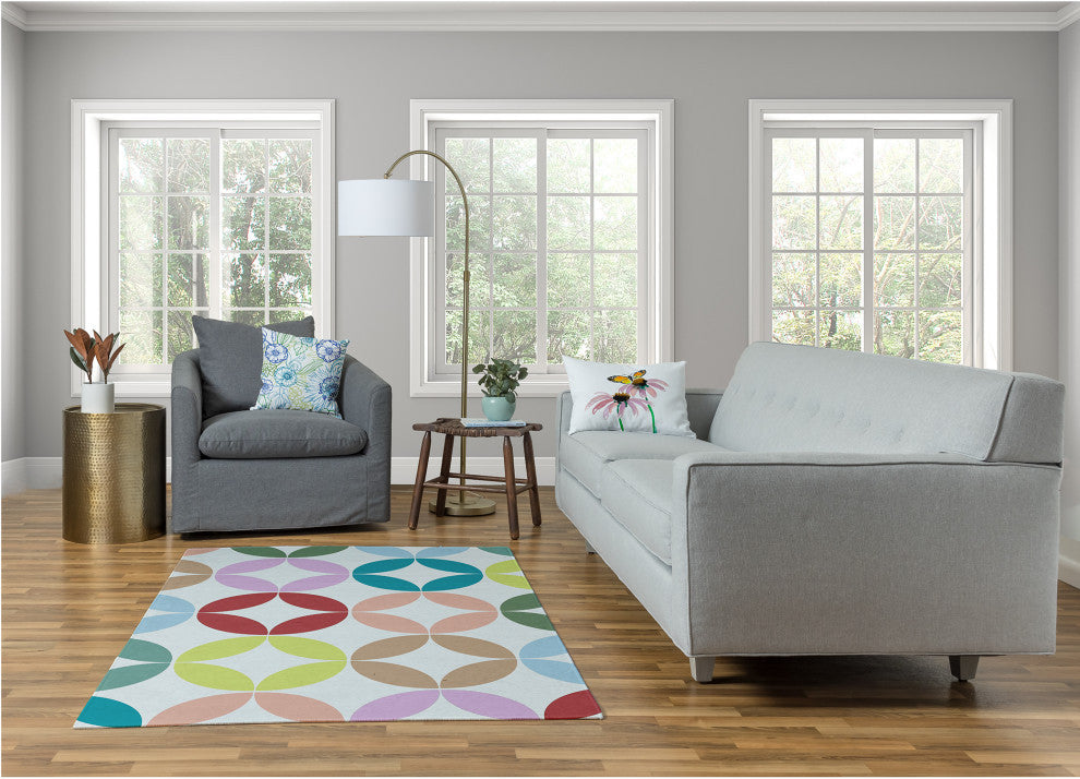 Eye Opener Spring Chenille Rug, Ligonberry Red, 4'x6'