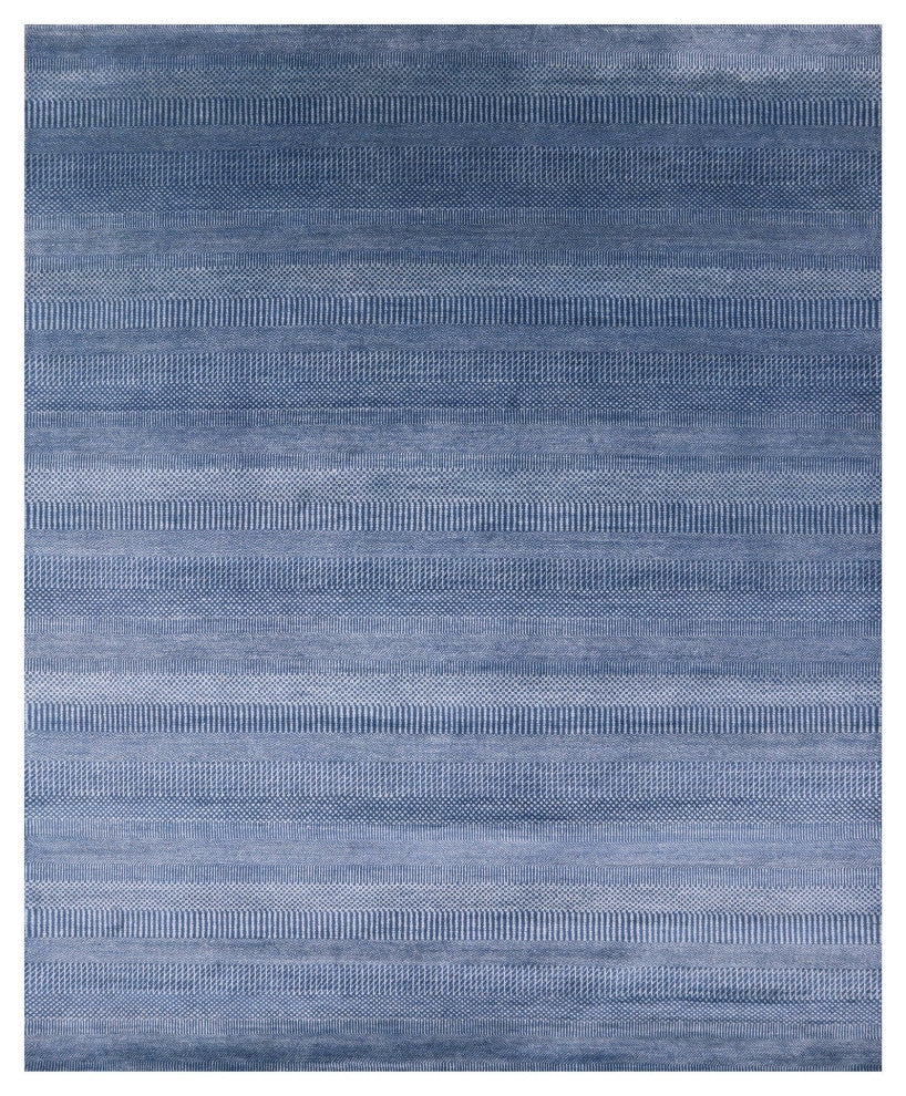 8' 2" X 10' 0" Savannah Grass Hand Knotted Wool and Silk Rug Q11433