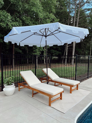 Safavieh Inglewood Indoor/Outdoor Chaise Lounge Chair, Natural/Beige