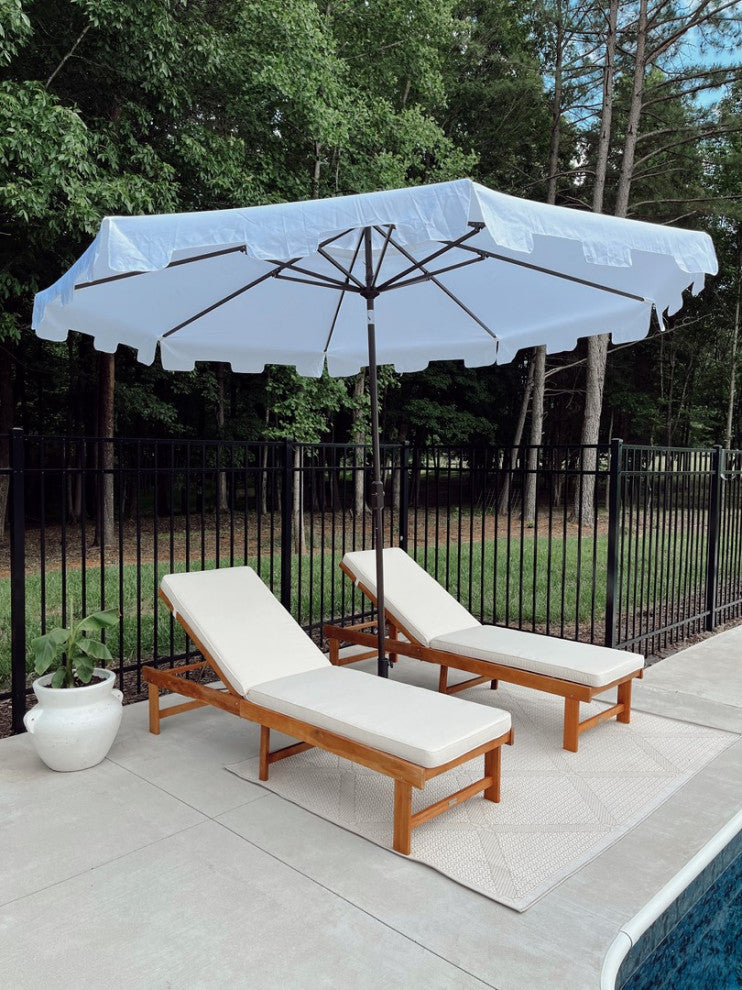 Safavieh Inglewood Indoor/Outdoor Chaise Lounge Chair, Natural/Beige