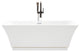 Freestanding Acrylic Bathtub, Pure White, S, 59"
