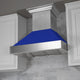 30" DuraSnow Stainless Steel Range Hood With Blue Matte Shell, 8654BM-30