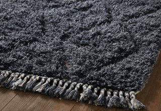 Munroe Blue Wool Cotton Rug, 5 X 7 Ft