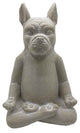 16" Cream Budha Dog Indoor Outdoor Statue