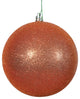 Vickerman N592518Dg 10" Burnished Orange Glitter Ball Ornament