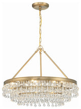 CRYSTORAMA Calypso 6 Light Vibrant Gold Chandelier