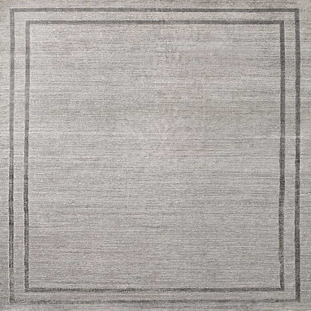 Ahgly Company Indoor Square Mid-Century Modern Area Rugs, 7' Square