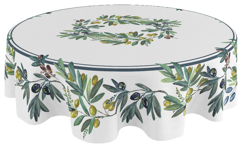 Laural Home Olive Grove 70" Round Tablecloth