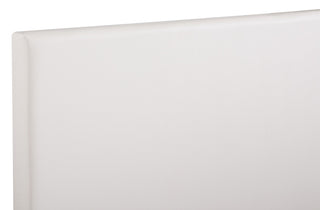 Novo Faux Leather Headboard, White, Twin