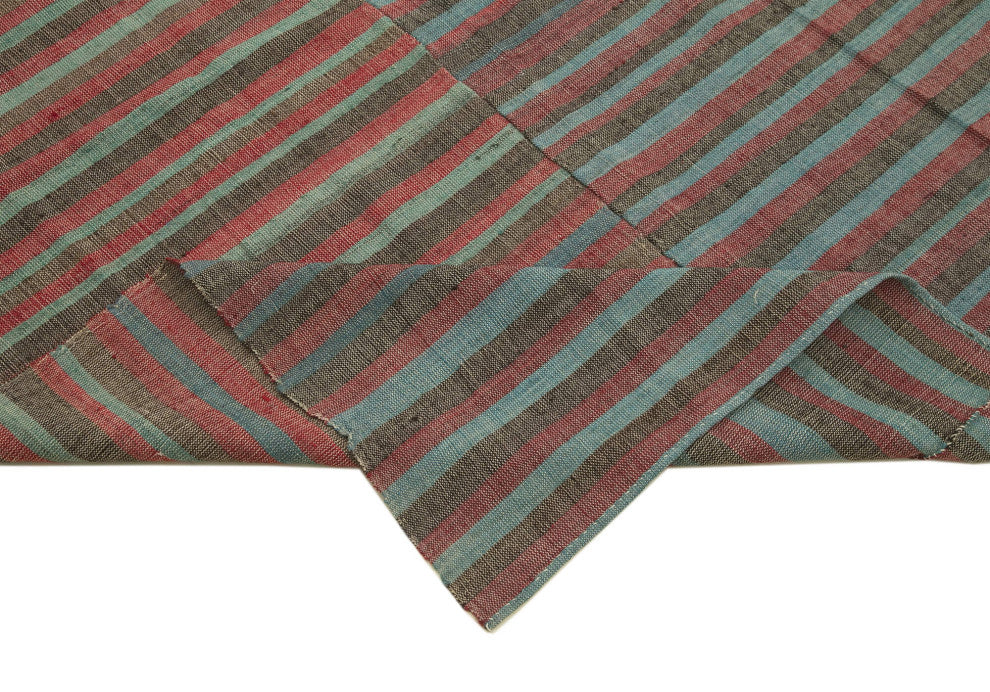 Rug N Carpet - Handmade Oriental 7' 1'' x 8' 10'' Unique Wool Kilim Rug
