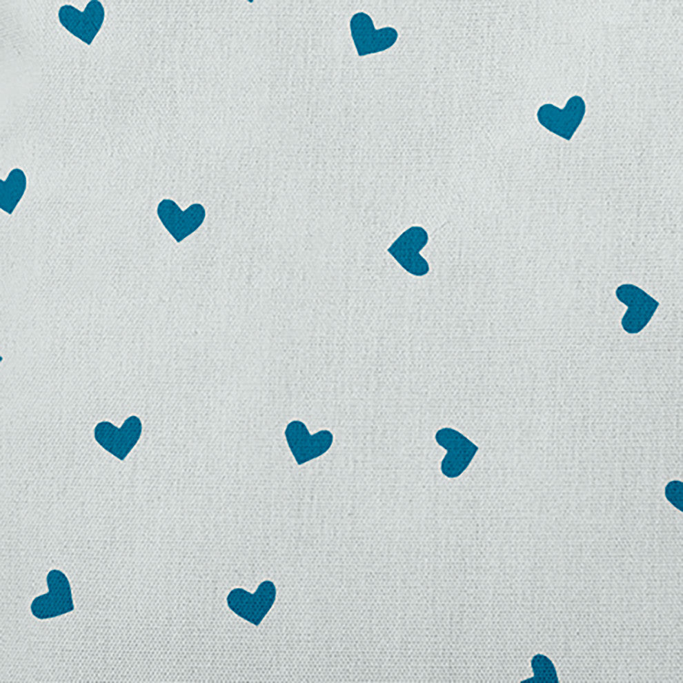 Little Hearts Decorative Throw Pillow, Teal, 18"x18"