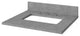 Cade Transitional 24" Grey Bathroom Vanity, Steel Grey Cultured Marble Vanity To