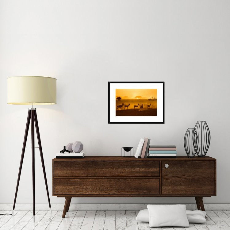 "Be Careful" Framed Digital Print by Mathilde Guillemot, 30x22"