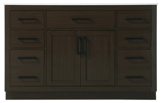 Home Living 54" Single Bathroom Vanity, Mocha Brown