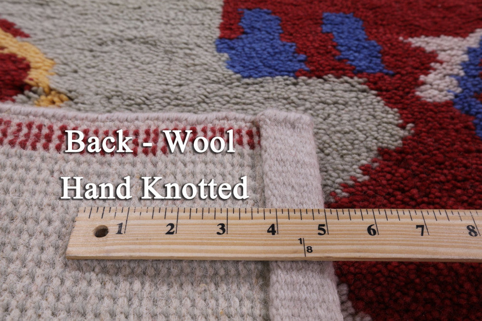 8' 4" X 10' 1" Moroccan Handmade Wool Rug Q9270