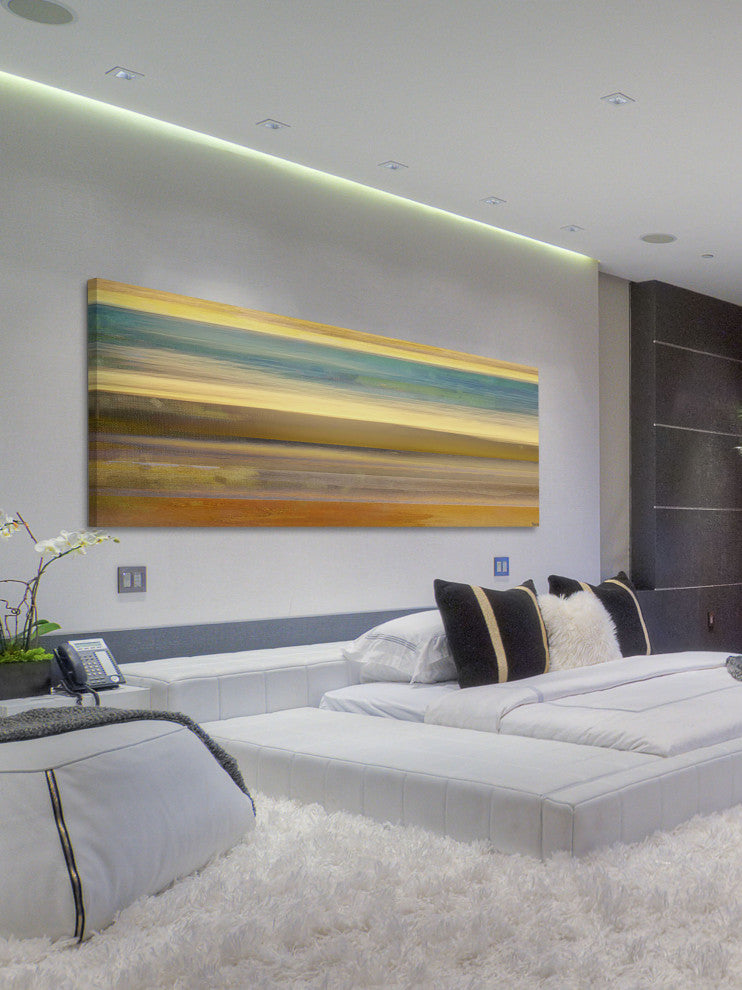"Sand Streaks" Print on Canvas, 45"x15"